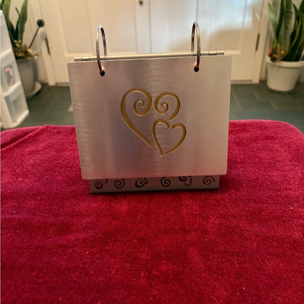 Silver Metal Heart Design Photo